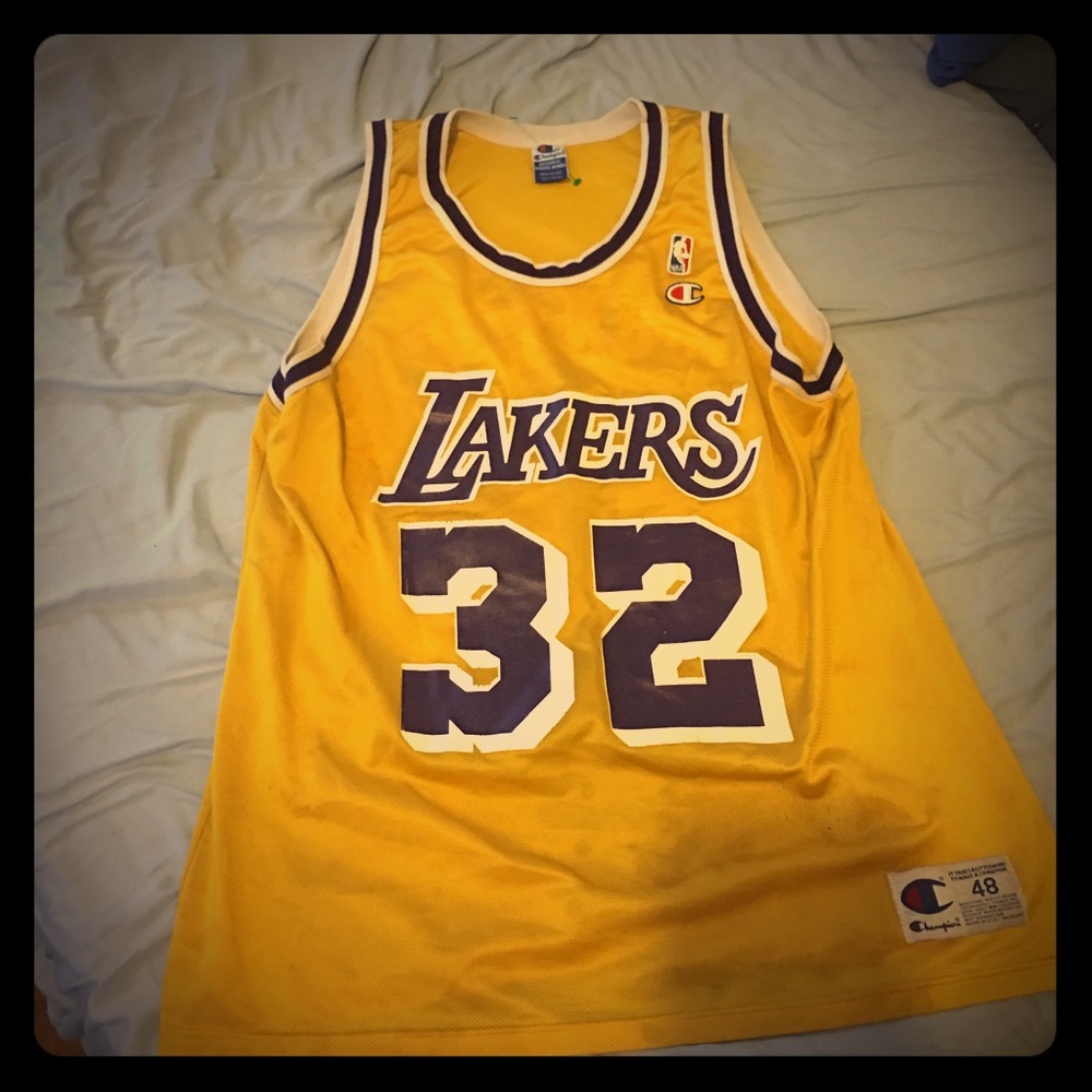 Magic Johnson Lakers Jersey